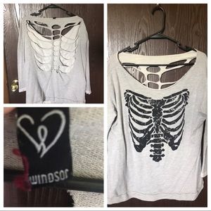Windsor Cut-Out Skull Sweater